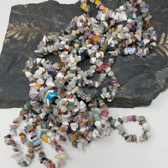 One Strand Natural Agate Beads - Picture 2 of 8